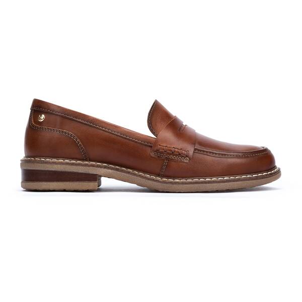 Pikolinos Women's Aldaya W8J-3541 Leather Loafer Shoes Cuero Brown