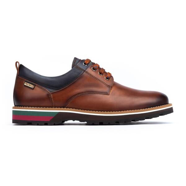 Pikolinos Men's Pirineos M6S-4015 Leather Lace-Up Shoes Cuero Brown
