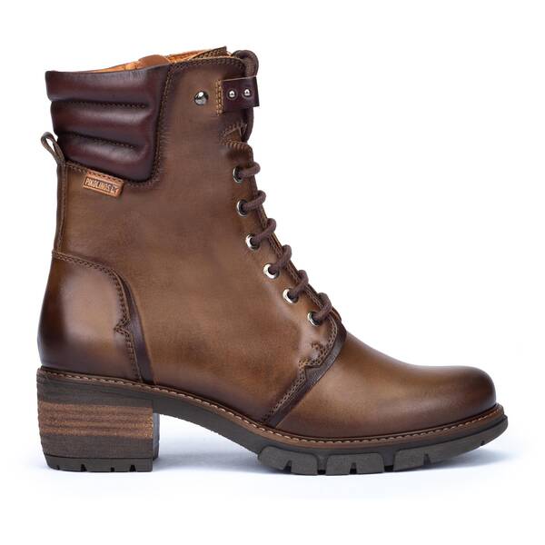 Pikolinos Women's San Sebastia W1T-8812C1 Leather Boots Olive Brown