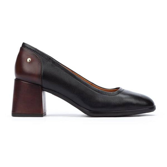 Pikolinos Women's Sevilla W1W-5540C1 Leather Heel Shoes Black