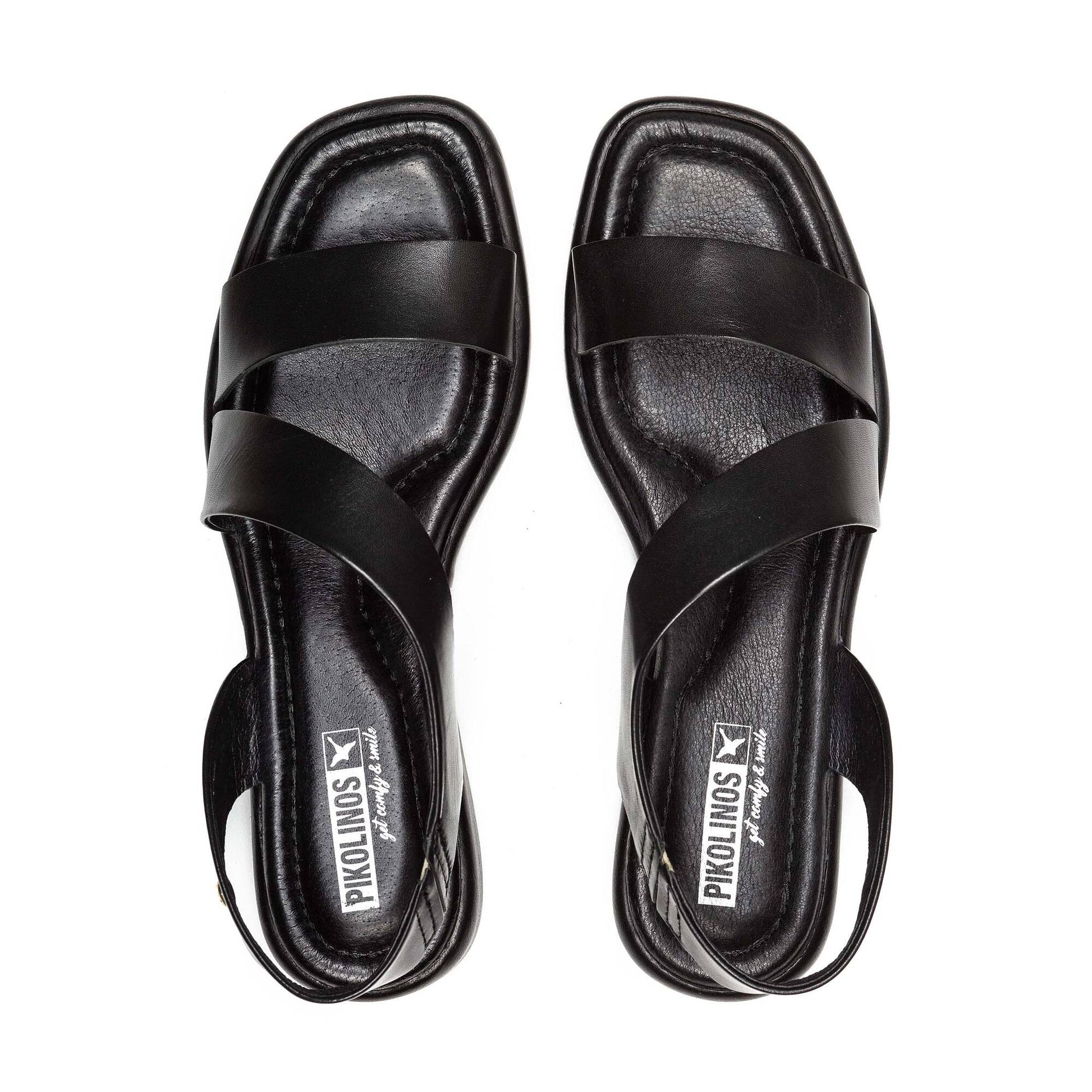Pikolinos Women's Calella W5E-0565 Leather Sandals Black – Shoe