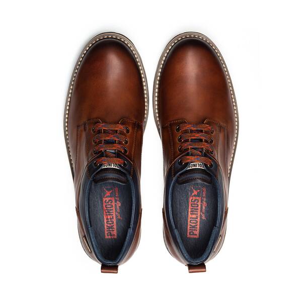 Pikolinos Men's Pirineos M6S-4015 Leather Lace-Up Shoes Cuero Brown