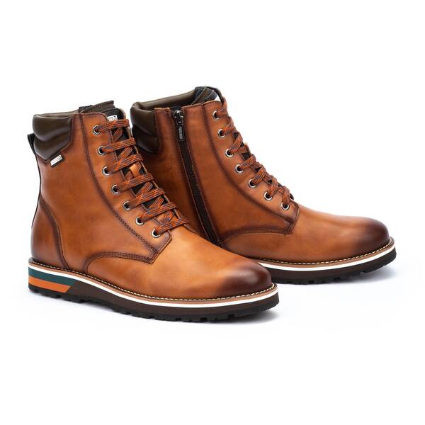 Pikolinos Men's Pirineos M6S-8113C1 Leather Boots Brandy Brown