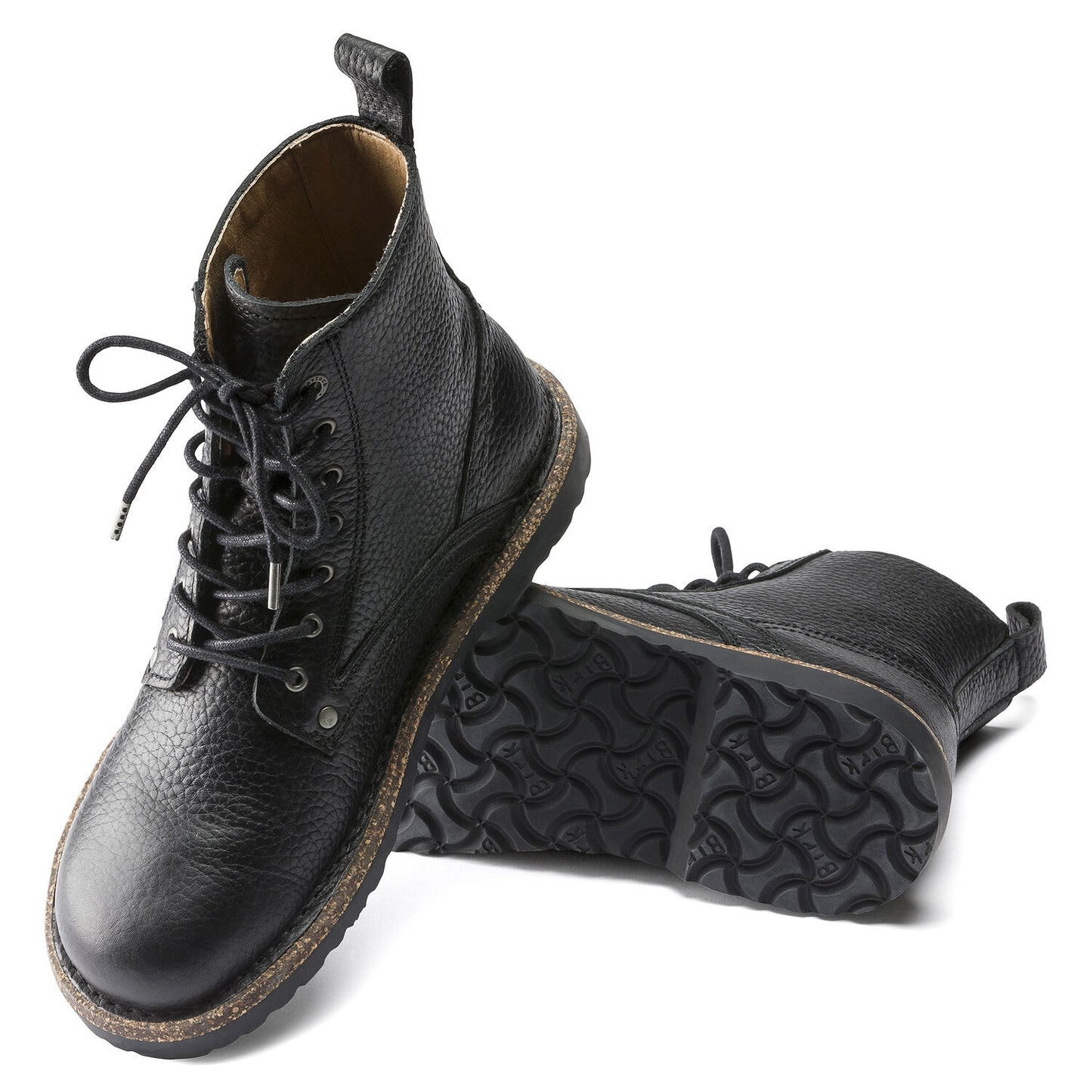 Birkenstock Women's Bryson Natural Leather Boots Black