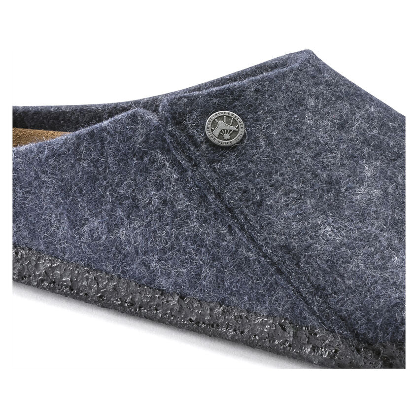 Birkenstock Unisex Zermatt Wool Felt Clog Slippers Dark Blue