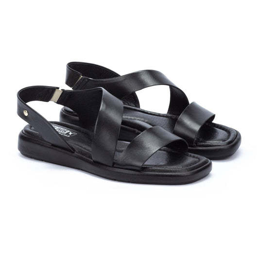 Pikolinos Women's Calella W5E-0565 Leather Sandals Black