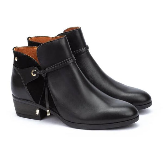 Pikolinos Women's Daroca W1U-8505 Leather Ankle Boots Black