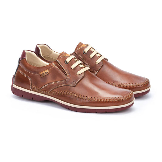 Pikolinos Men's Marbella M9A-4118 Leather Lace-Up Shoes Cuero Brown