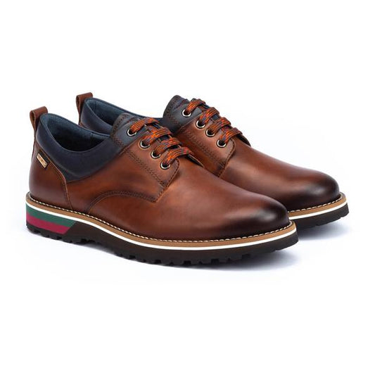 Pikolinos Men's Pirineos M6S-4015 Leather Lace-Up Shoes Cuero Brown