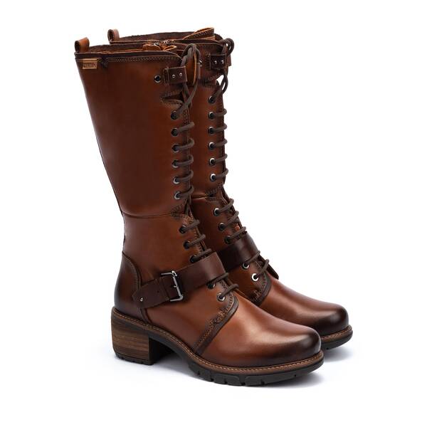 Pikolinos Women's San Sebastia W1T-9624 Leather Boots Cuero Brown