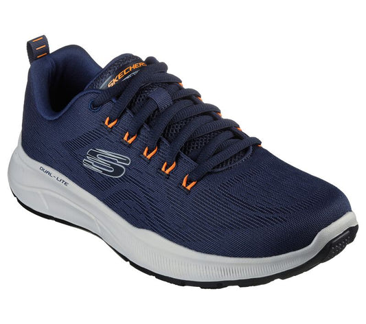 Skechers Men's 232519/NVOR Relaxed Fit: Equalizer 5.0 Trainers Navy Orange