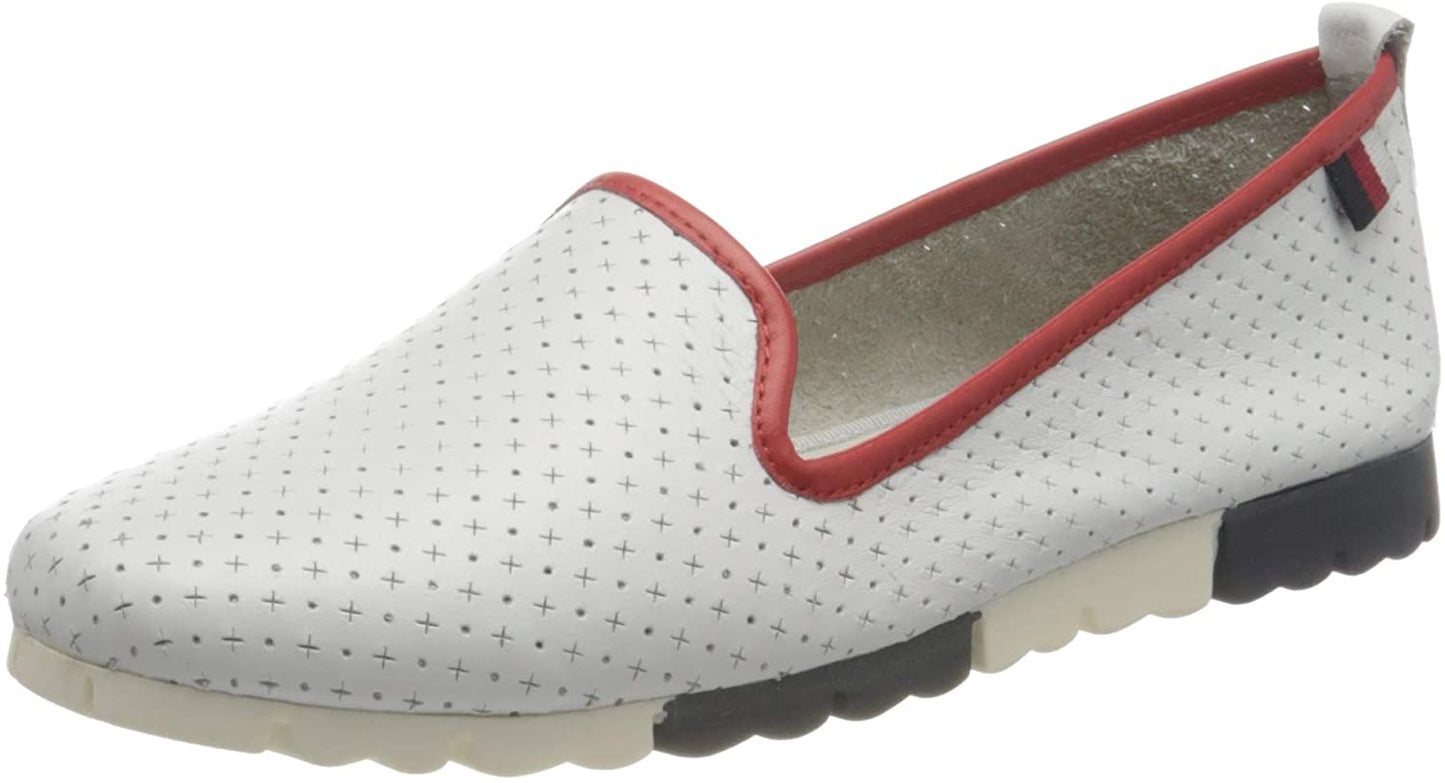 Jana Women's 24601-26 Leather Comfort Loafers White