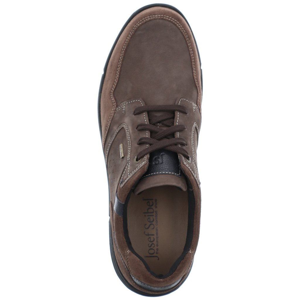 Josef Seibel Men's Enrico 51 Leather Waterproof Casual Shoes Brandy Brown