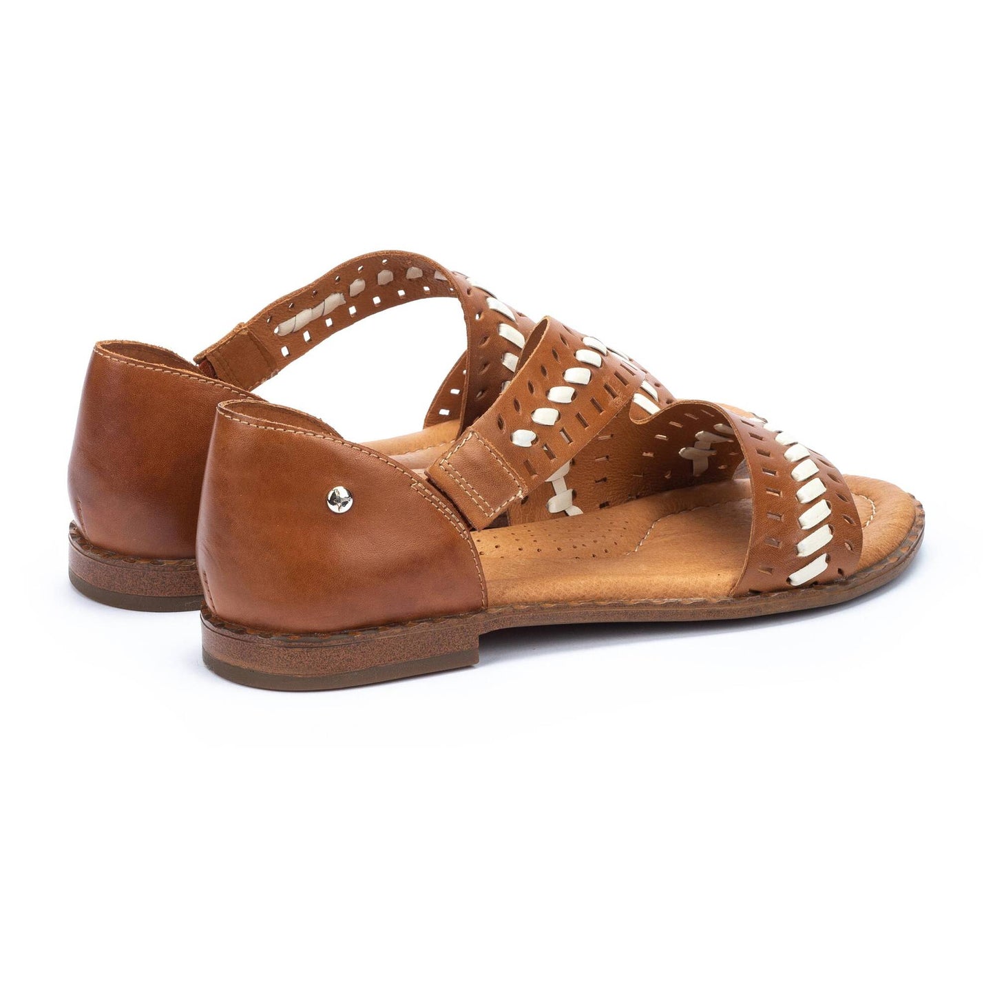 Pikolinos Women's Algar W0X-0785C1 Leather Sandals Brandy Brown