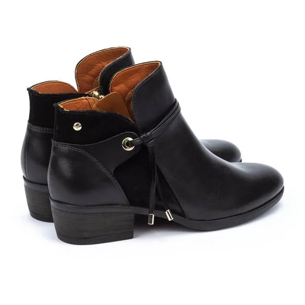 Pikolinos Women's Daroca W1U-8505 Leather Ankle Boots Black