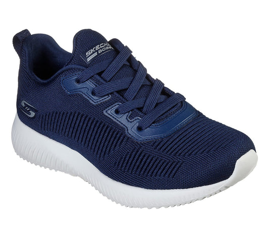Skechers Womens 32504/NVY BOBS Sport Squad - Tough Talk Trainers Navy Blue