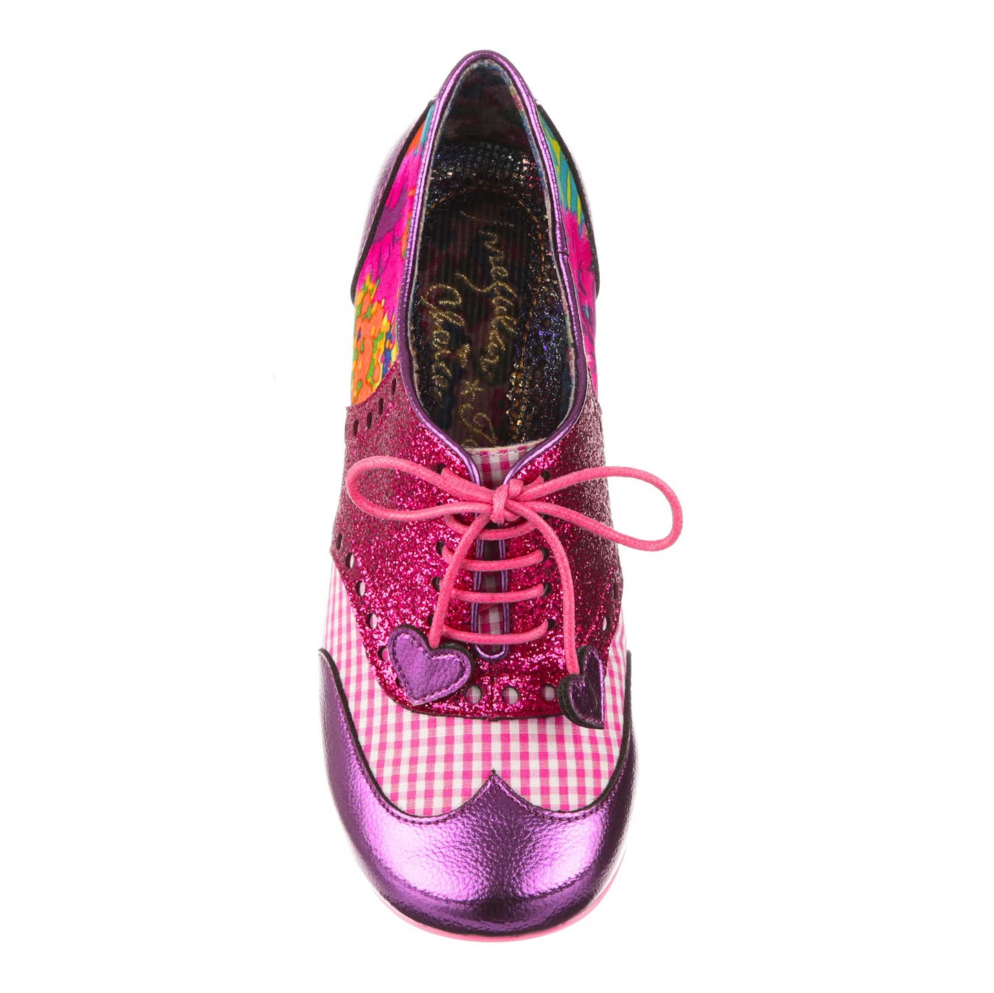 Irregular Choice Women's Clara Bow 3908-08 AJ Lace Up Shoes Pink