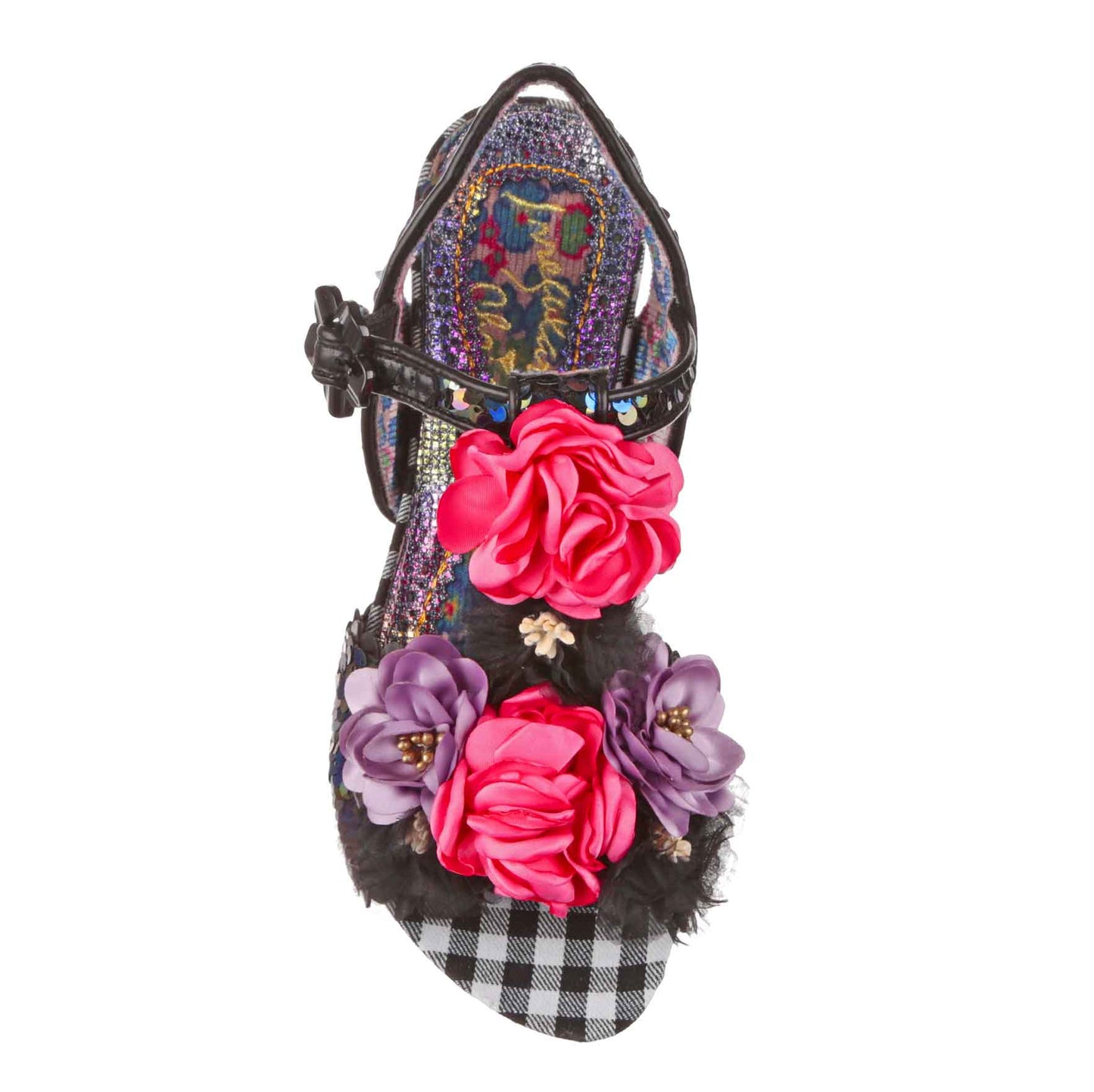 Irregular Choice Women's 3911 24 Blossoming Beauty Sandals Black