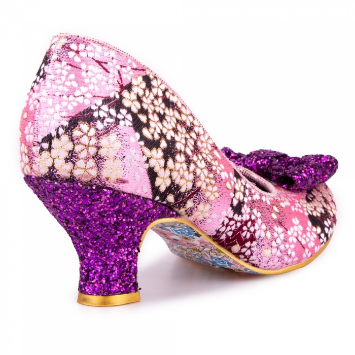 Irregular Choice Women's Dazzle Razzle 4136-04 Mid Heel Shoes Pink Floral