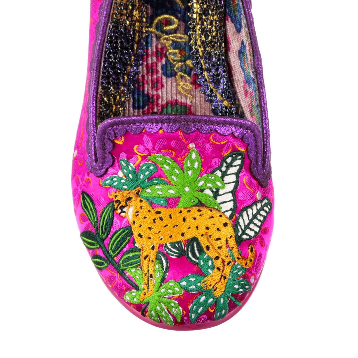 Irregular Choice Women's 4136 106 Charming Cheetah Heel Shoes Pink