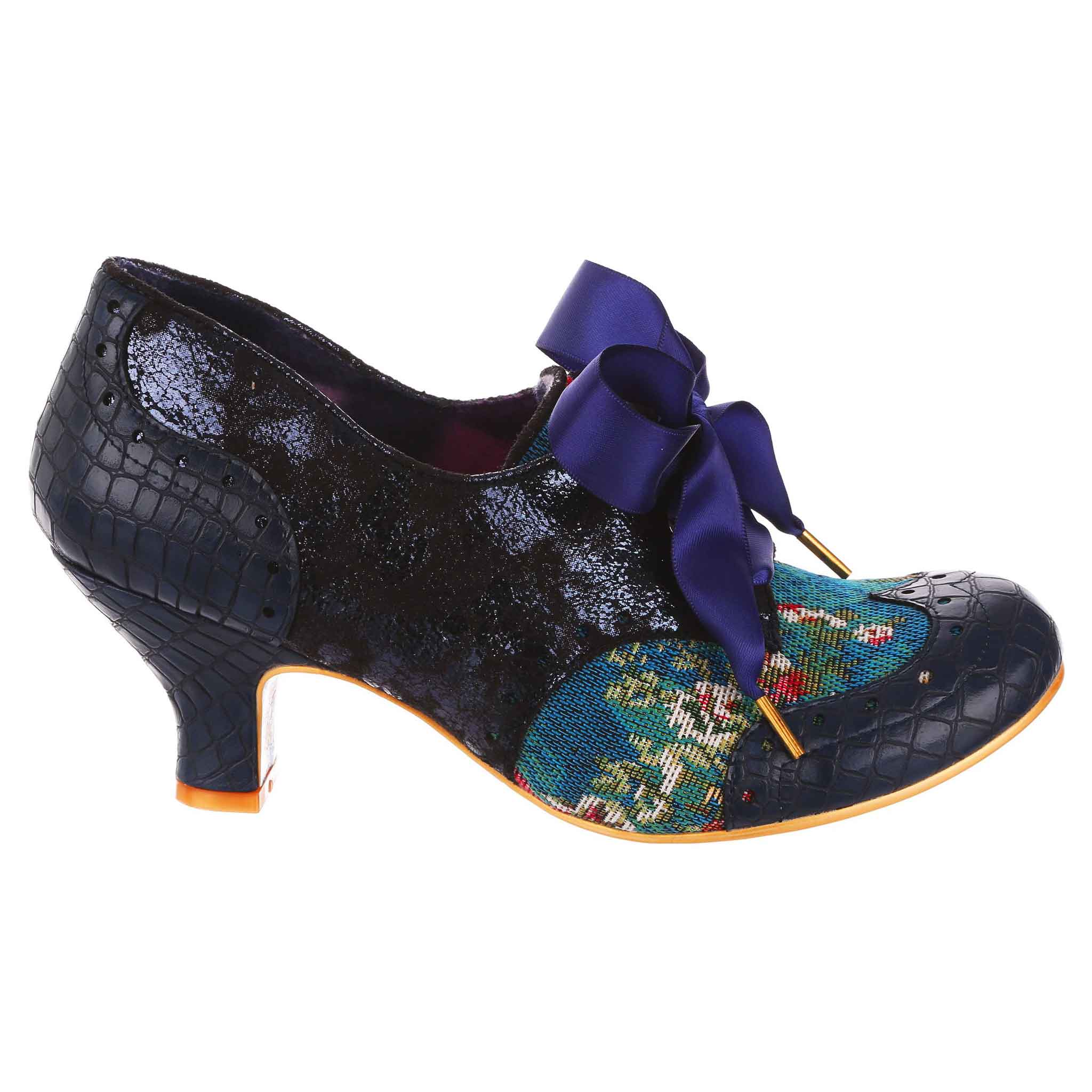 Navy blue floral on sale shoes