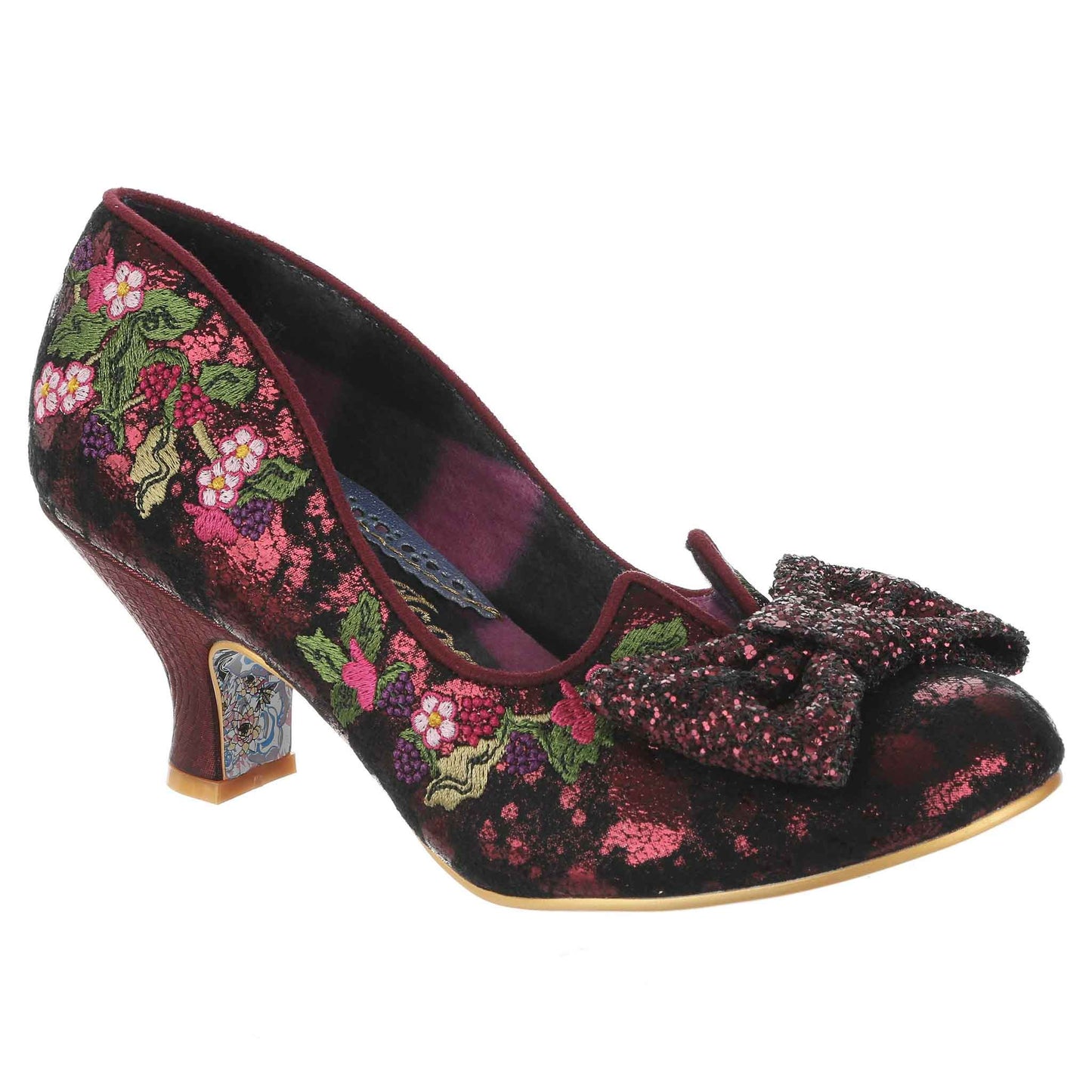 Irregular Choice Women's 4136-99 Ripen on the Vine Heel Shoes Bordo