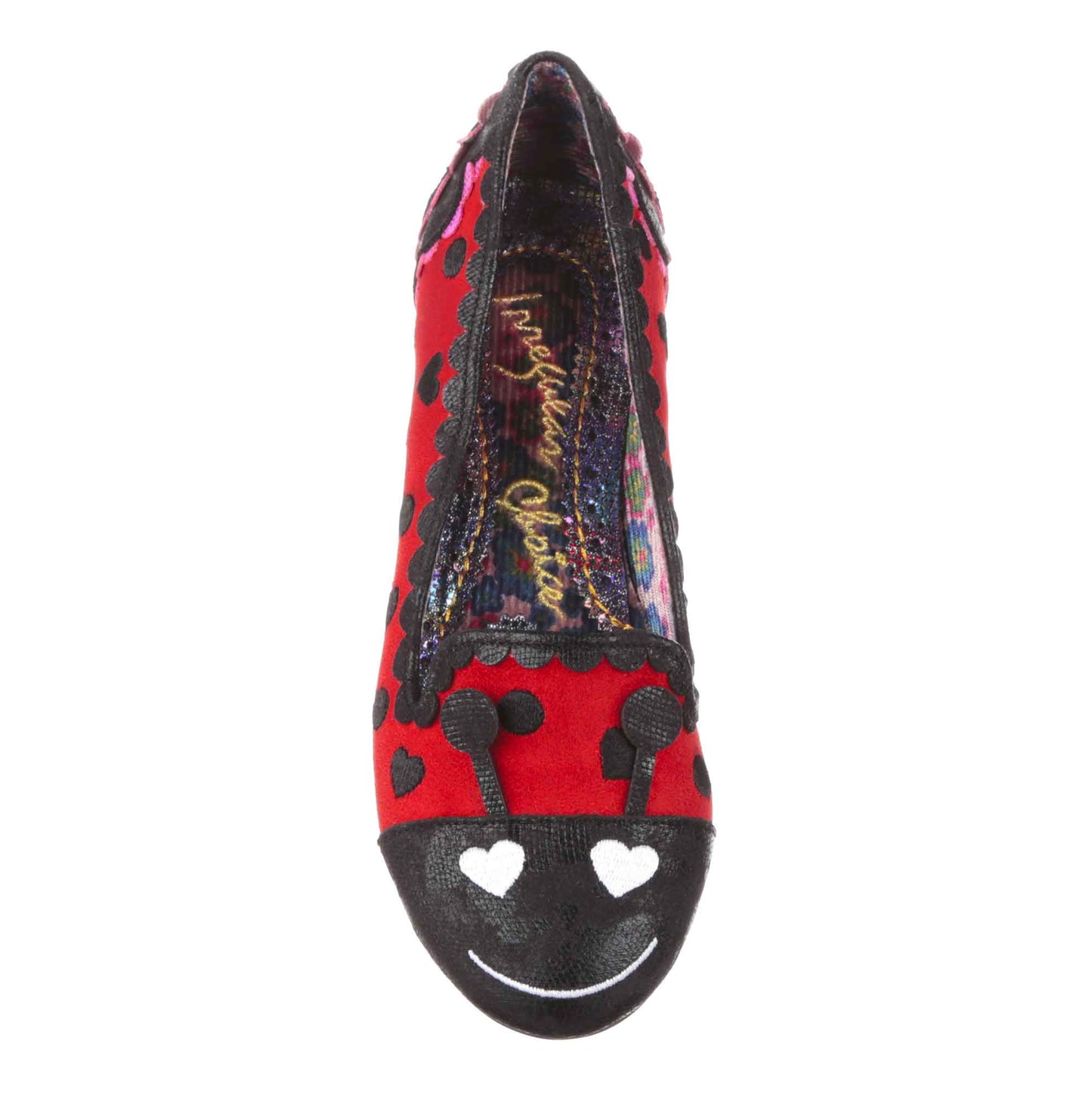 Irregular Choice Women's 4329-92 Bug It Up Flat Shoes Black/Red