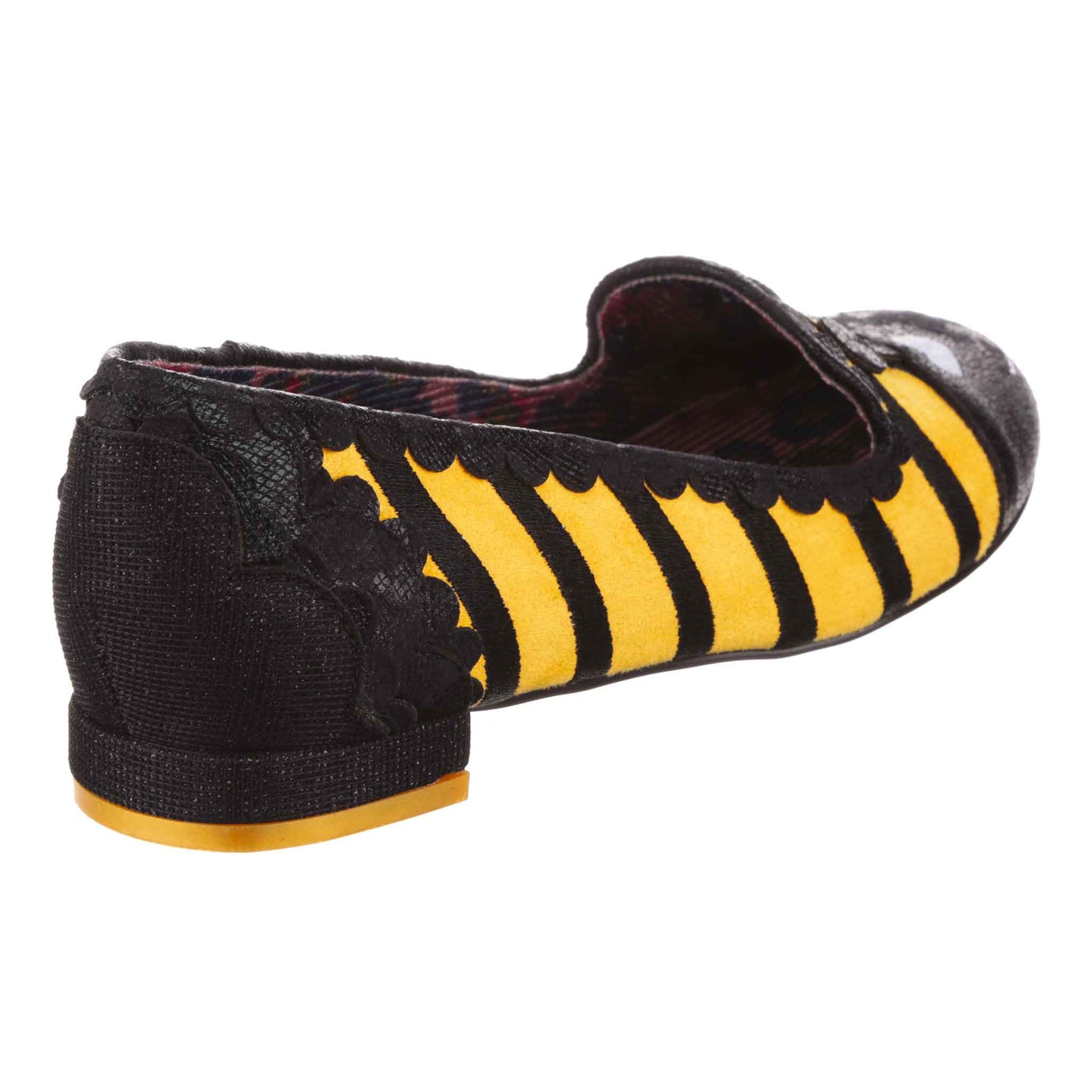 Irregular Choice Women's 4329-92 Bug It Up Flat Shoes Black/Yellow