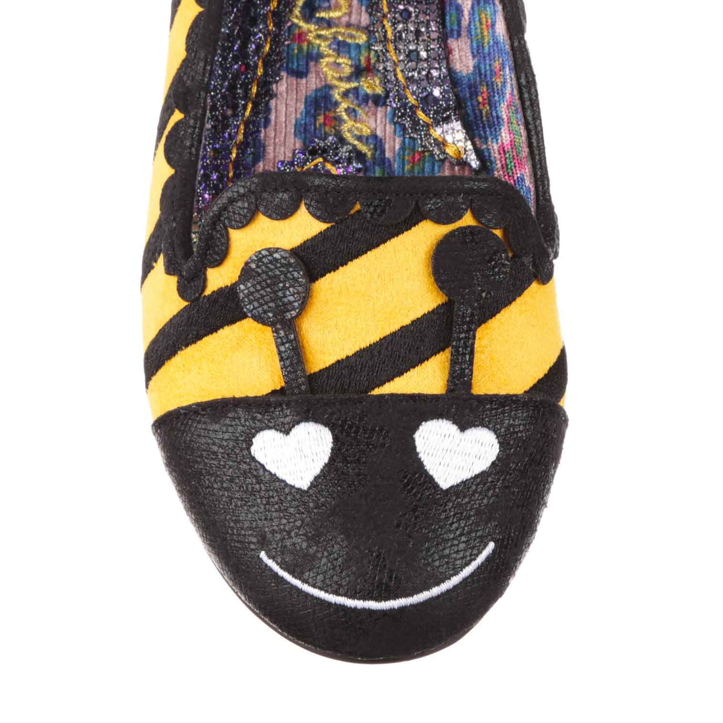 Irregular Choice Women's 4329-92 Bug It Up Flat Shoes Black/Yellow