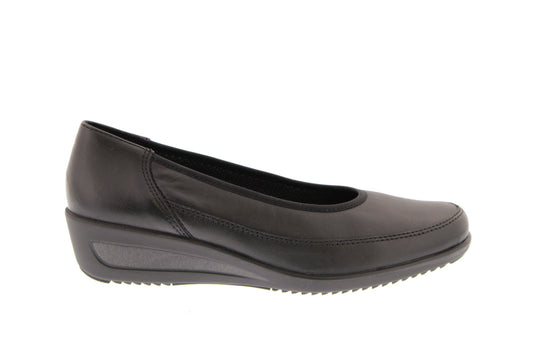 Ara Women's 1240617-04 Hydro Leather Nappa Soft Ballerina Shoes Black