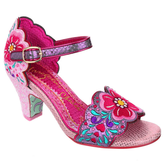 Irregular Choice Women's Posie Picking 4561-07B Heel Sandals Pink