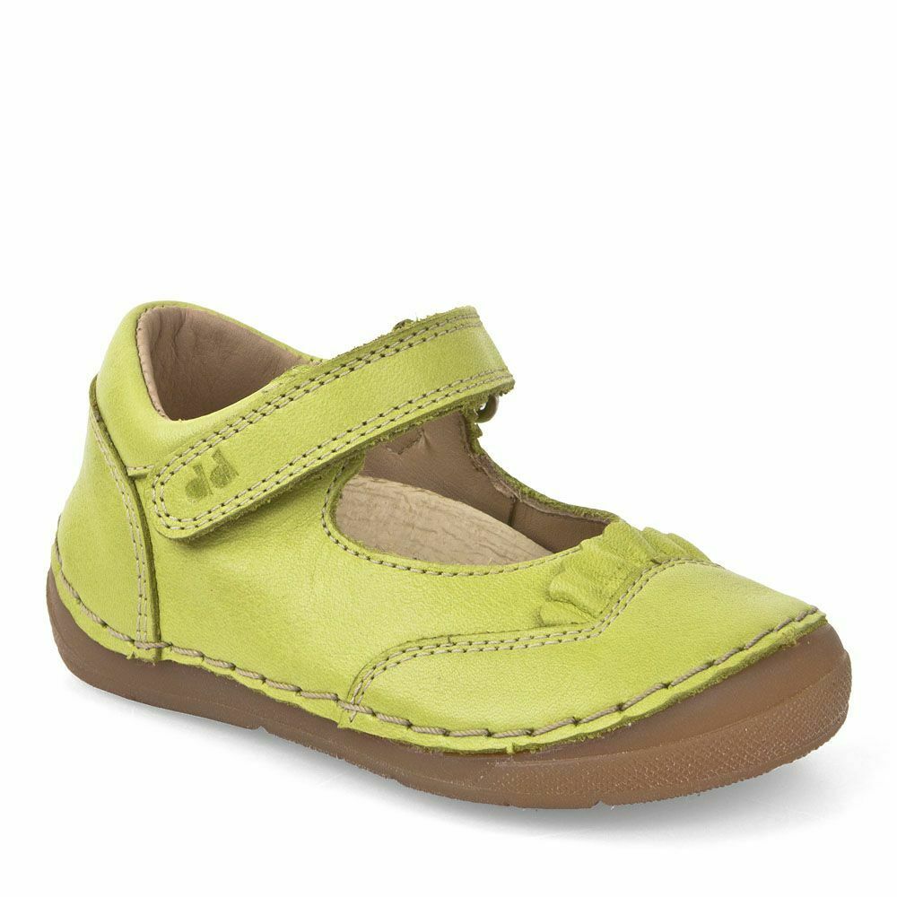 Froddo Infant Childrens Mary Jane G2140031-5 Leather Shoes Lime