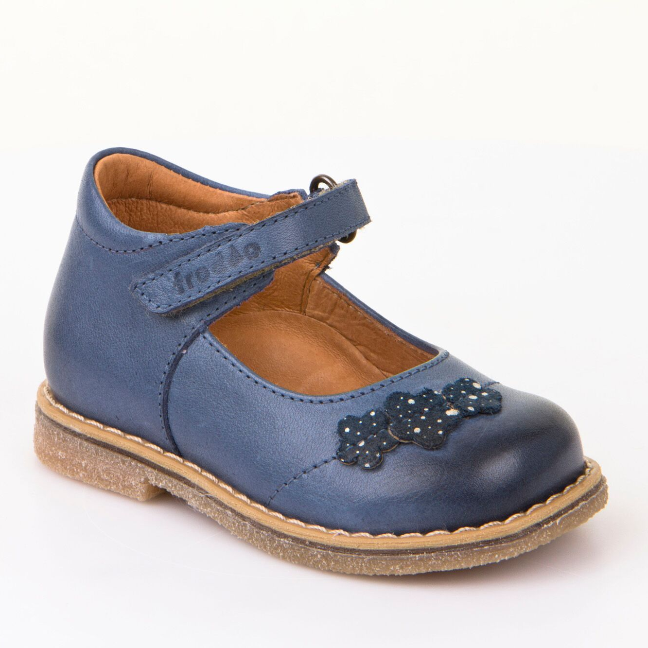 Froddo Infant Childrens Mary Jane G2140033-1 Leather Shoes Denim Blue