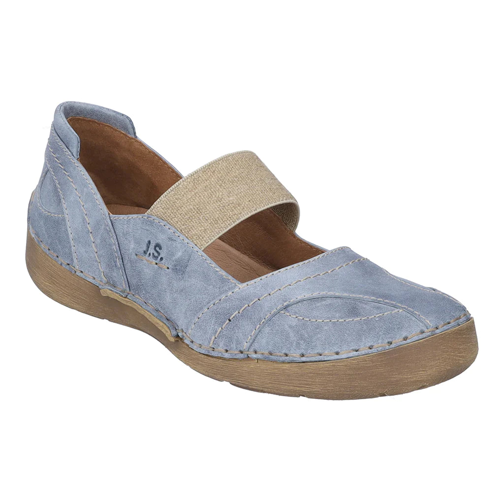Josef Seibel Women's Fergey 89 Casual Leather Shoes Jeans Blue