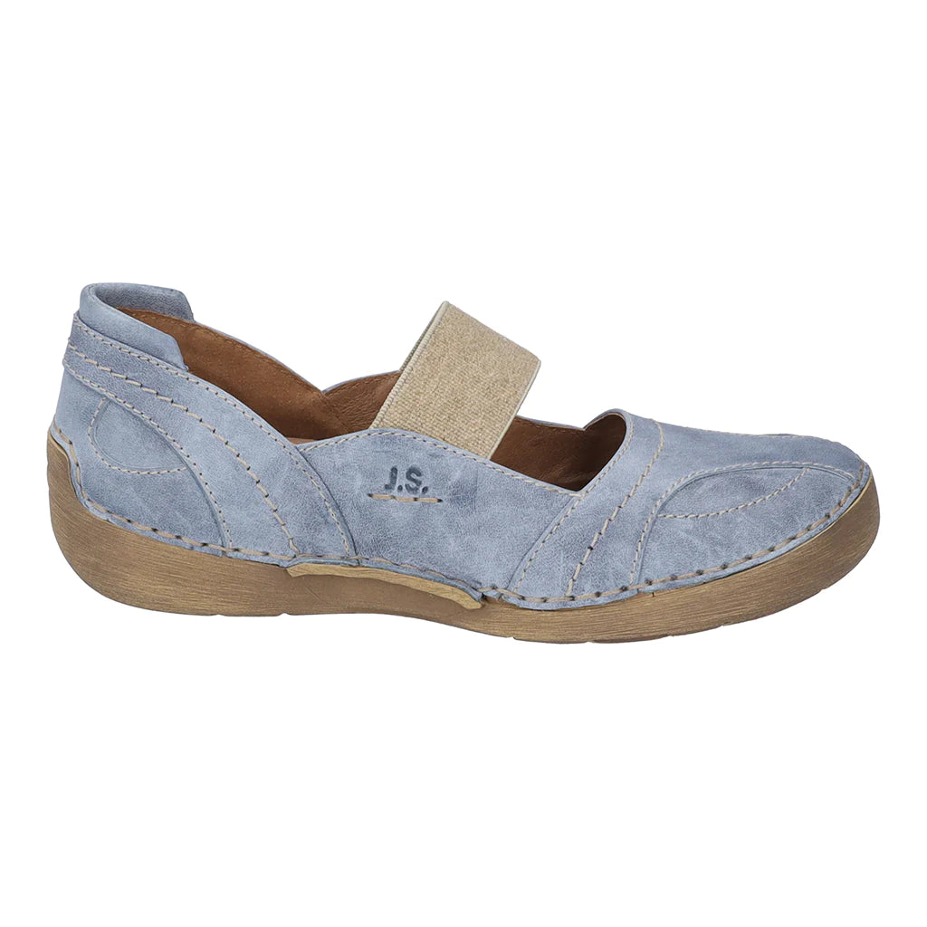 Josef Seibel Women's Fergey 89 Casual Leather Shoes Jeans Blue