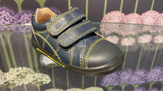 Start-Rite Toddlers Childrens Leather Flexy Soft Milan Shoes Navy