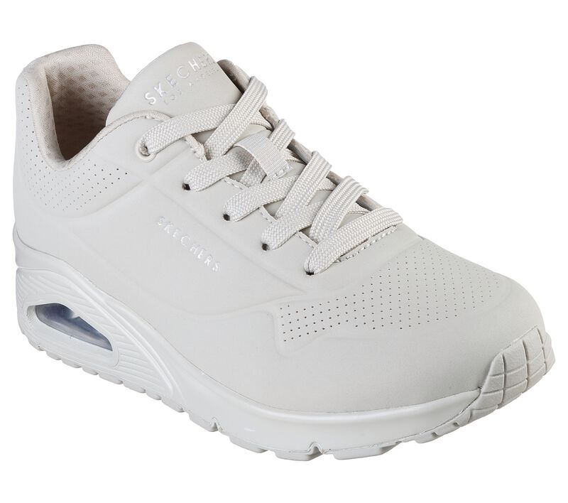 Skechers Womens 73690/OFWT Uno - Stand on Air Trainers Off-White