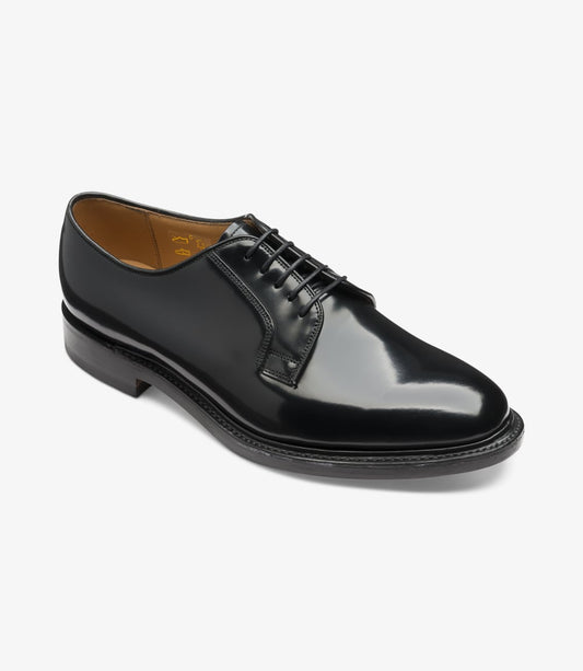 Loake Men's 771B Classic Leather Plain Tie Shoes Black