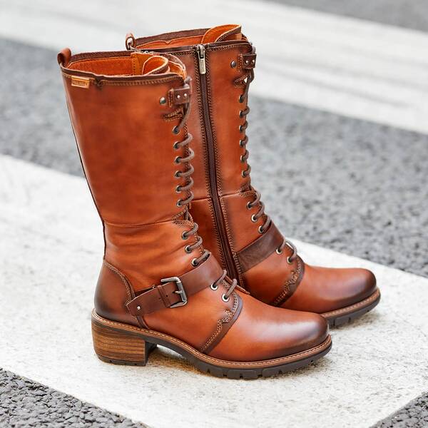 Pikolinos Women's San Sebastia W1T-9624 Leather Boots Cuero Brown