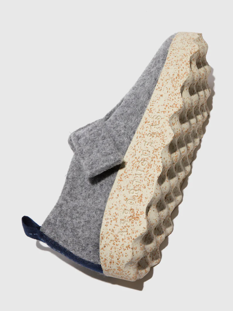AsPortuguesas Women's Cate Mary Jane Shoes Tweed/Felt Concrete