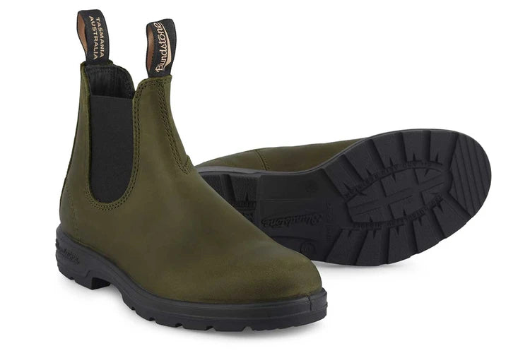 Blundstone Unisex 2052 Leather Chelsea Boots Dark Green