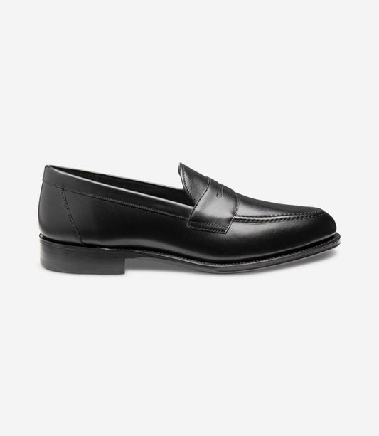 Loake Men's Hornbeam Leather Loafer Shoes Black
