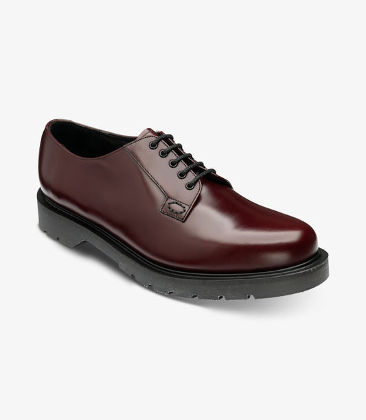 Loake Men's Kilmer Leather Plain-Tie Shoes Burgundy