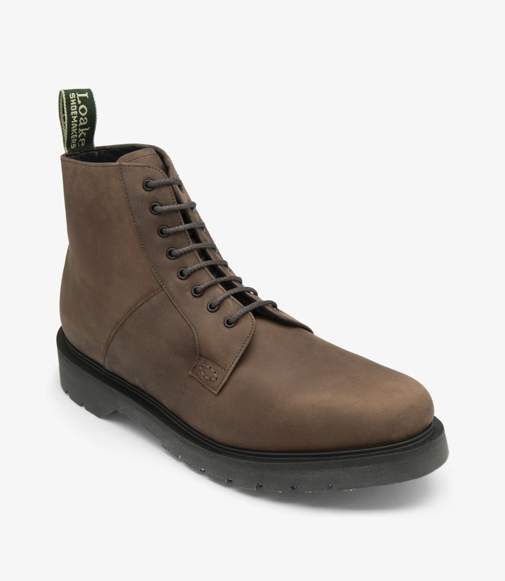 Loake Men's Niro Oiled Nubuck Leather Boots Brown