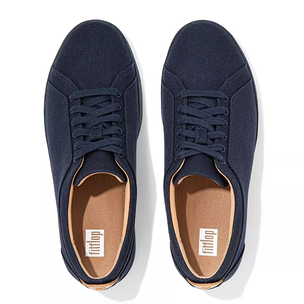 FitFlop Women's Rally Canvas Trainers Navy Blue