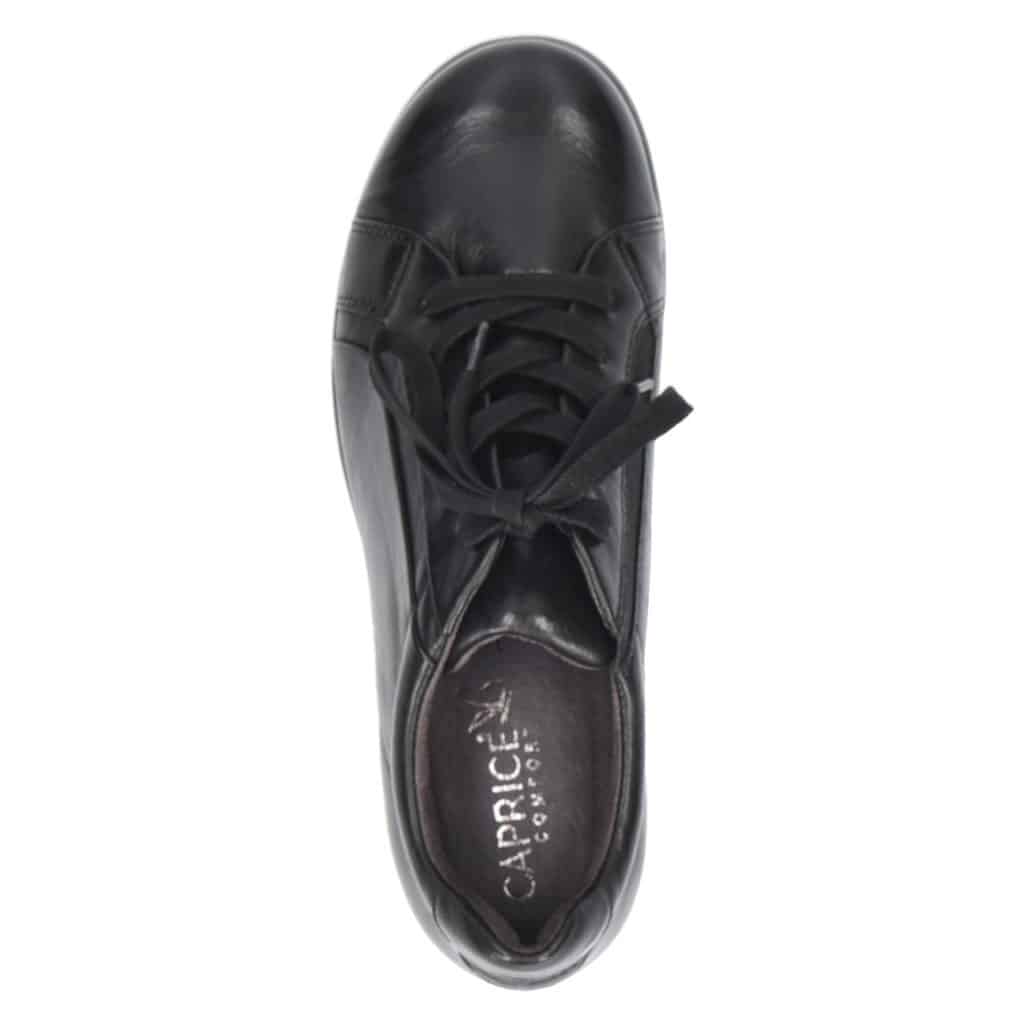 Caprice Women's 23711 Leather Lace-Up Shoes Soft Nappa Black