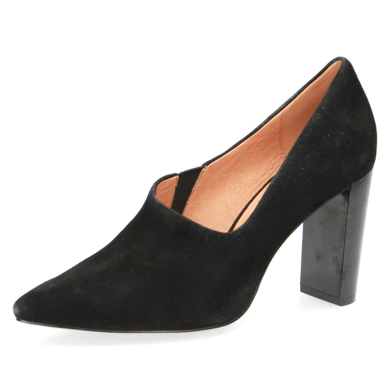 Caprice Women's 24402 Suede Pump Heel Shoes Black