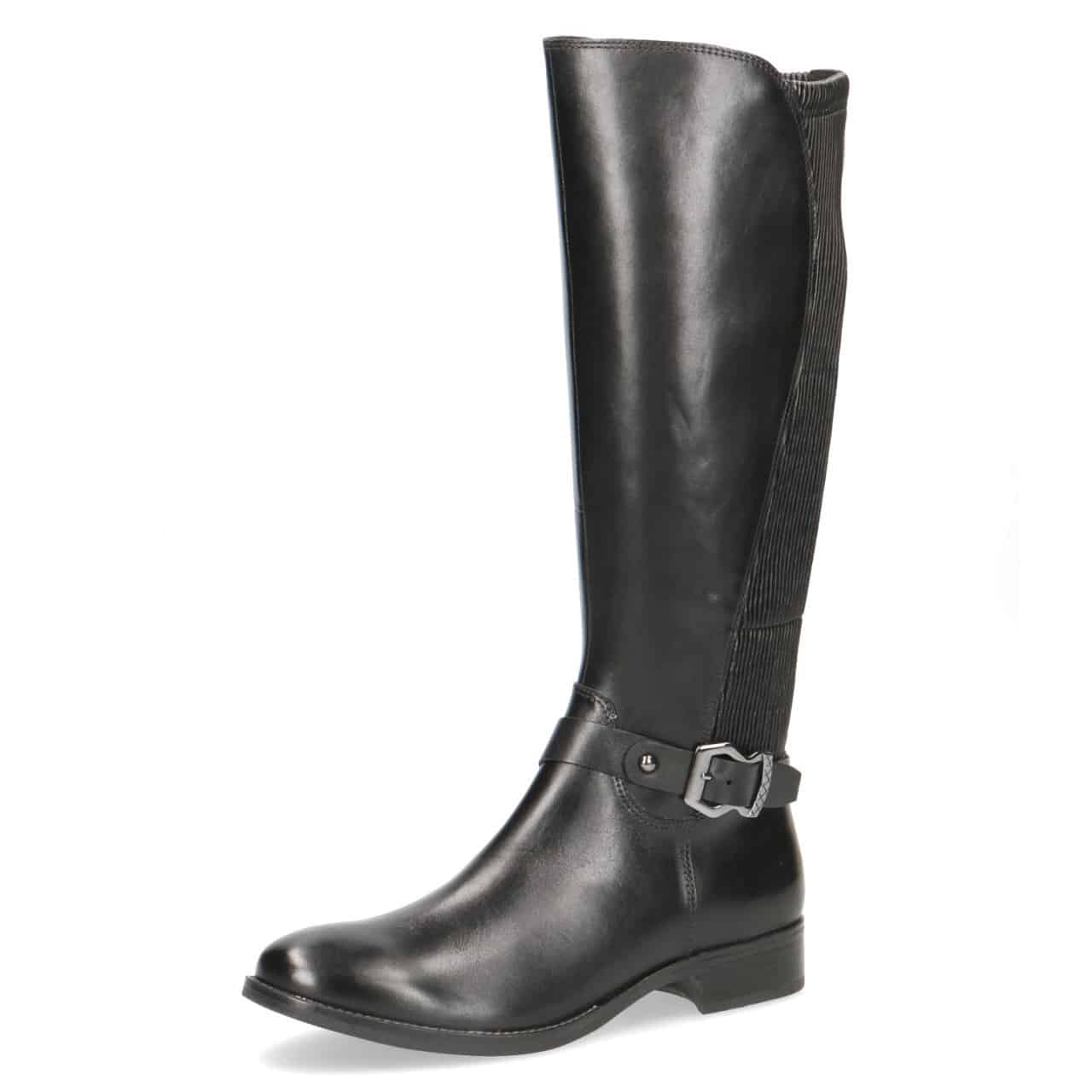 Caprice Women's 25509 Leather Knee High Boots Black