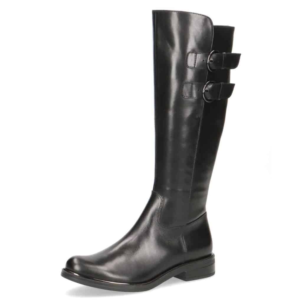 Caprice Women's 25530 Leather Knee High Boots Nappa Black