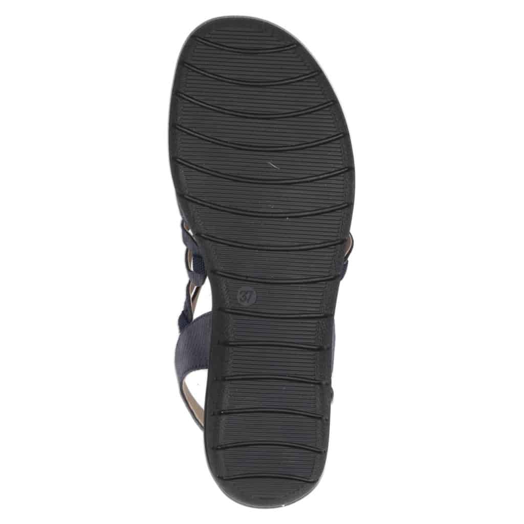 Caprice Women's 28652-26 Leather Sandals Navy Blue Reptile